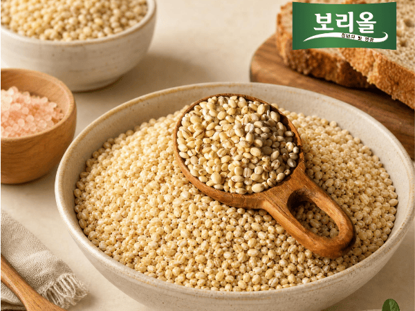 (지내들우리잡곡) 26년산 유기농 찰보리쌀 2kg 1개