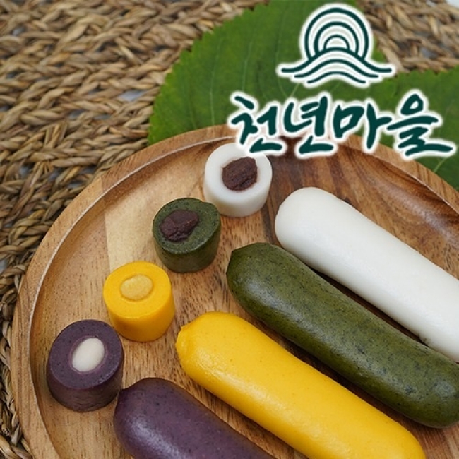 (천년마을) 앙금가래떡 · 영광 모시떡 굳지않는떡 (개별포장) 12개입