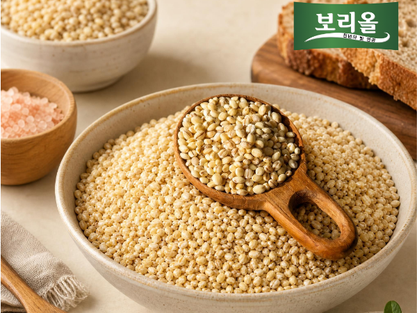 (지내들우리잡곡) 26년산 유기농 찰보리쌀 2kg 1개