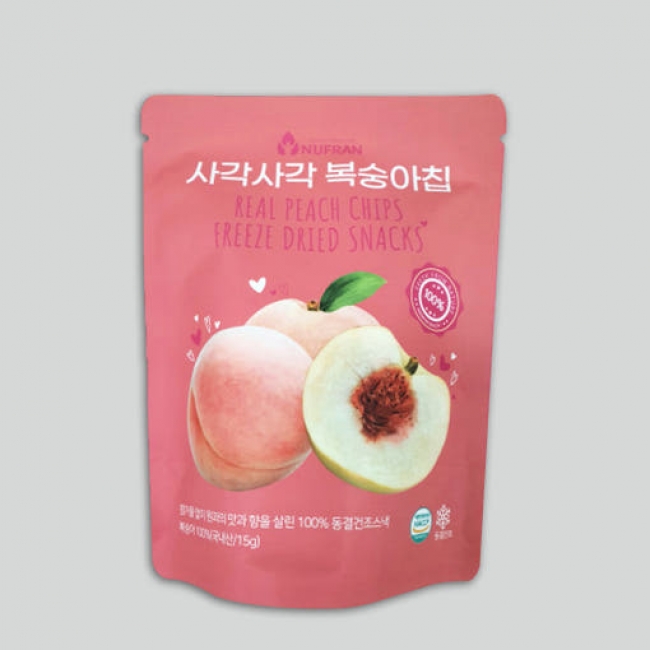 (뉴프랜) 사각사각 과일칩 동결건조 5종(복숭아칩, 딸기칩, 사과칩, 배칩, 혼합칩)