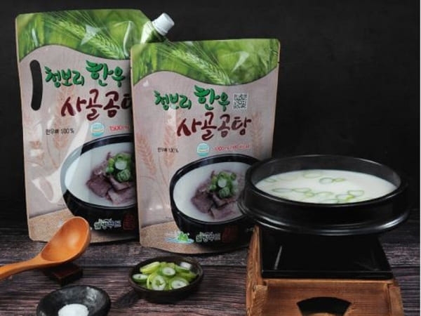 (웰빙푸드) 영광 청보리 한우 사골곰탕 (100% 국산한우)1500ml *5봉