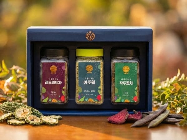  (영광이레) 영광이레 건강 가득 선물박스 4호 (레드비트+작두콩차+여주환)