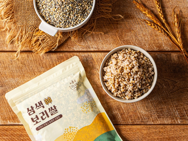 (지내들우리잡곡) 26년산 유기농 삼색보리쌀 500g 1개