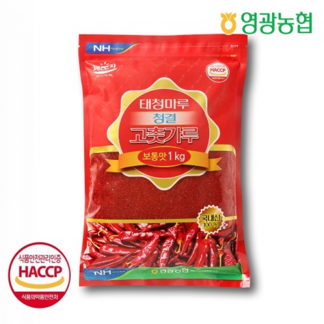 (영광농협하나로마트) 태청마루 청결 고춧가루 (보통맛)/1kg/2024 햇 고추가루