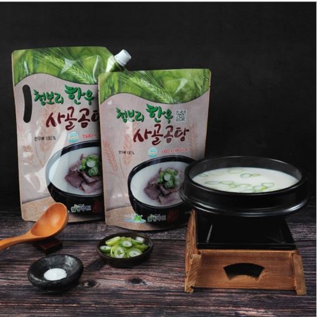 (웰빙푸드) 영광농협 웰빙푸드 청보리 한우 사골곰탕 (100% 국산한우)1500ml *5봉