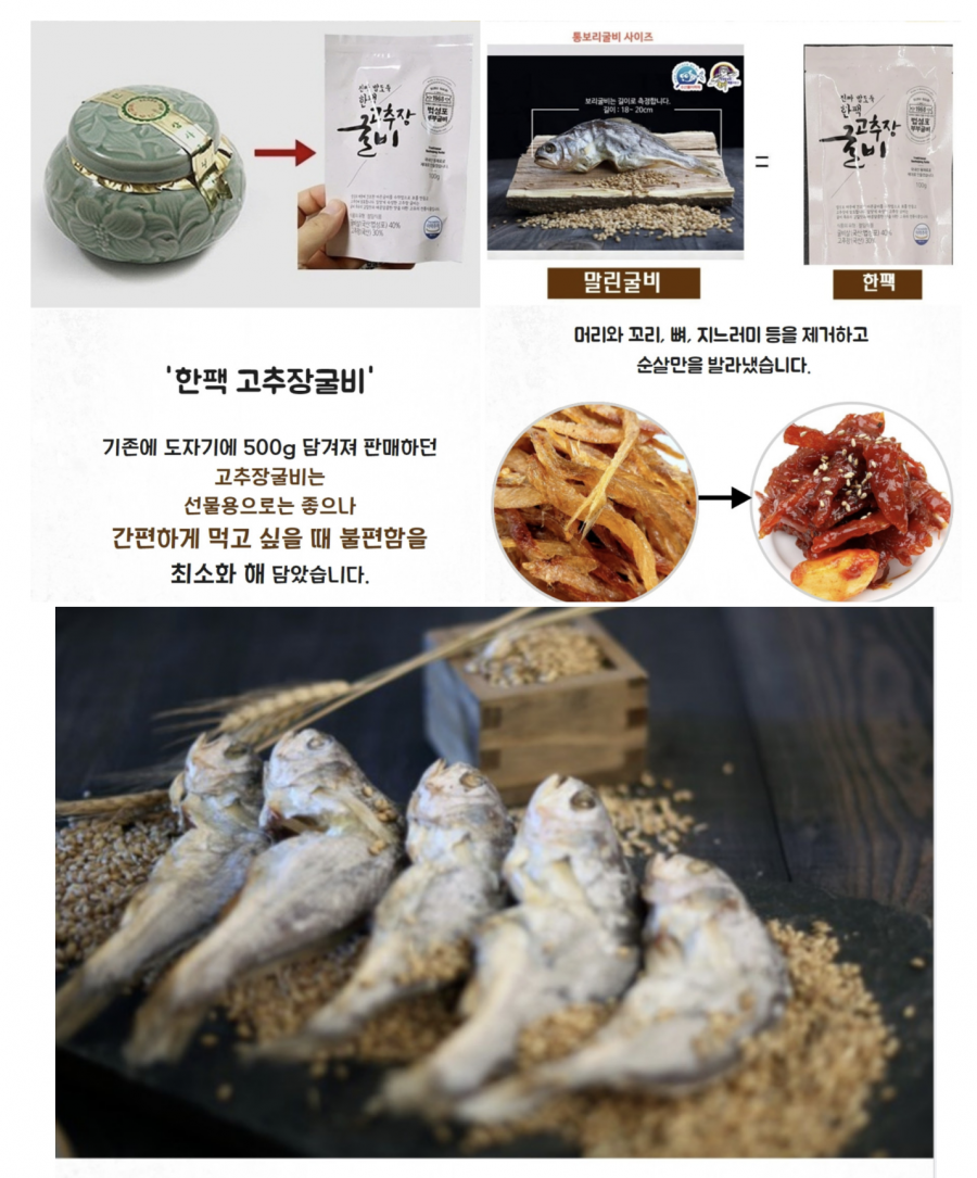 (에스아이씨푸드) 고추장굴비 선물세트 500g