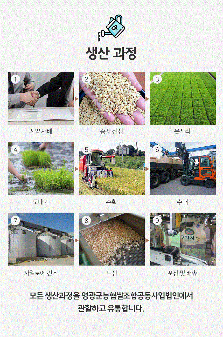 (영광군농협) 당일도정 25년 간척지 쌀 굴비골 진상미2호 5kg (1kg*5ae)