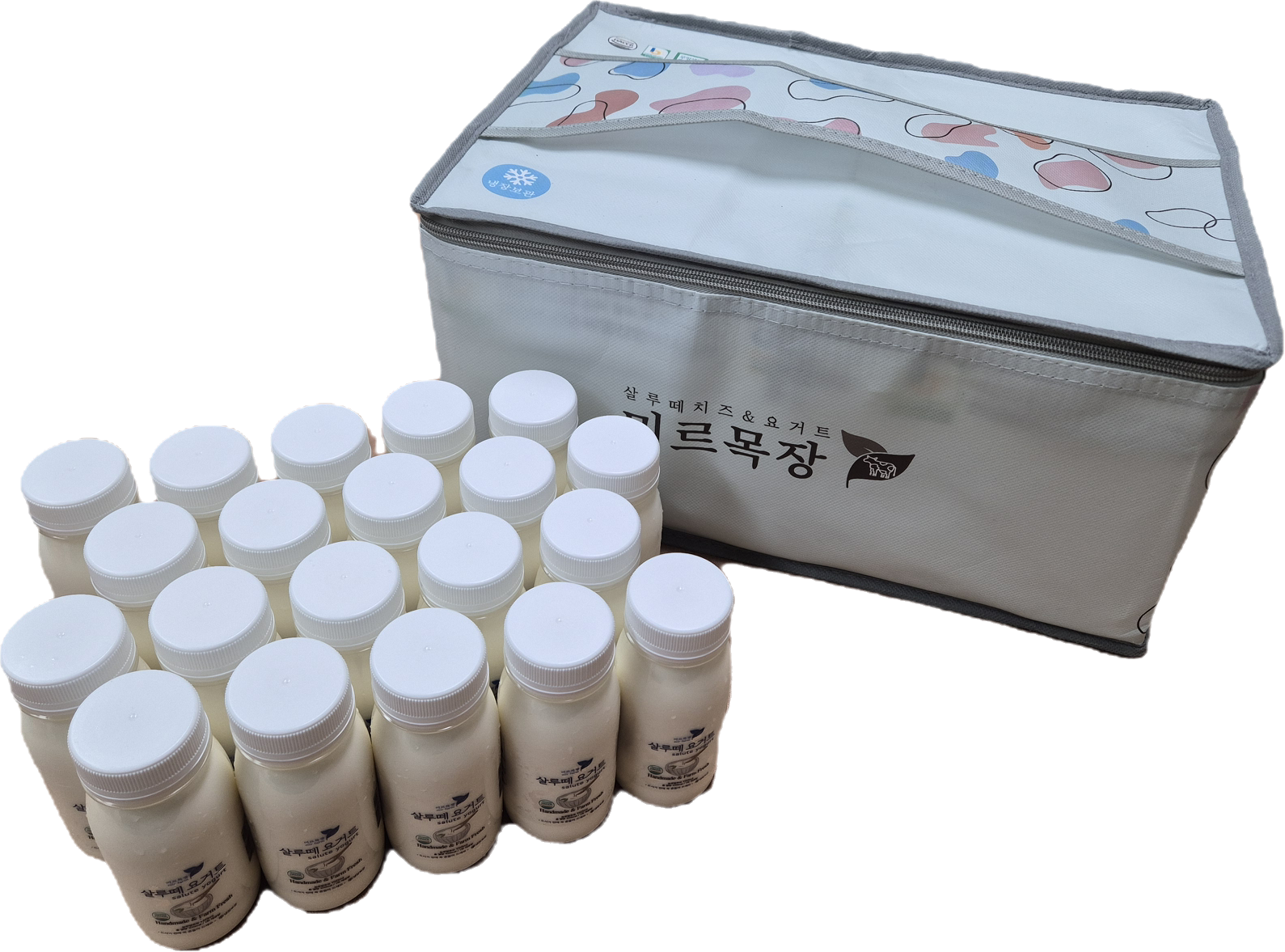 (미르목장) 살루떼 유제품 추석선물세트 1호 (요거트150ml x 20)